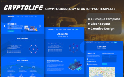 CryptoLife - Modelo PSD de inicialização de criptomoeda