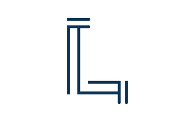 L 字母徽标矢量图标 template8