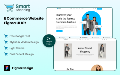 Smart Shopping - eCommerce Website Figma UI Kit