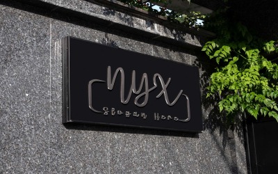 LetterMark NYX Logo 3 lettres Design-Identité de marque