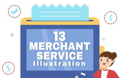 13 Illustration du service marchand