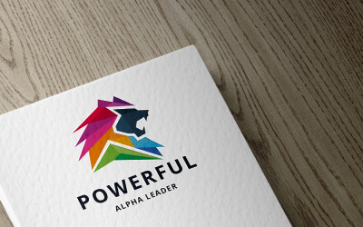 Logo professionale moderno leone potente