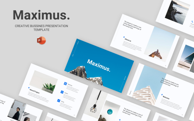 Maximus - kreativní obchodní šablona Powerpoint