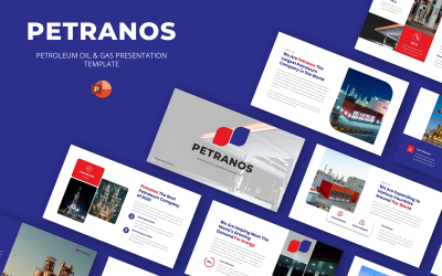 Petranos - Ásványolaj és gáz Powerpoint sablon