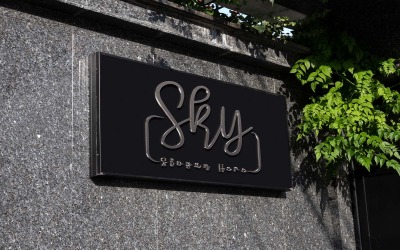 字母标记天空 3 字母标志设计品牌标识