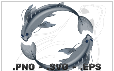 Bajusz hal Vector Design
