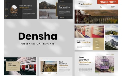 Densha Minimalny szablon PowerPoint