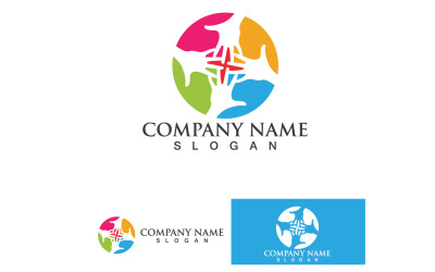 Hand Care Team Community Group Friend Logo V7