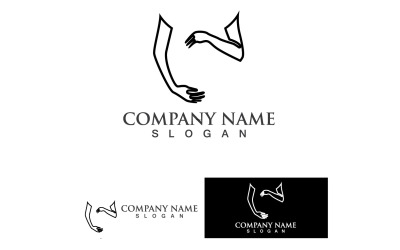 Schwangere Frau Health Logo Vector Template Design V19