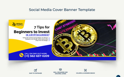 Crypto Currency Facebook Cover Banner Template-11