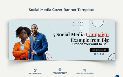 Social Media Workshop Facebook Cover Banner Design Template-15