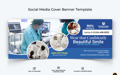 Tandheelkundige zorg Facebook Cover Banner Design-06