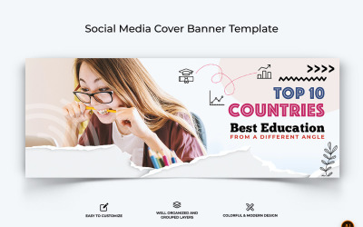 Vzdělávání Facebook Cover Banner Design-04