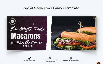Eten en Restaurant Facebook Cover Banner Ontwerp-16