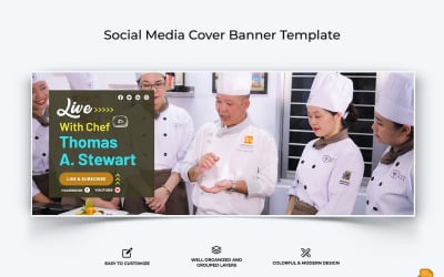 Chef Matlagning Facebook Cover Banner Design-009