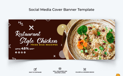 Food and Restaurant Facebook Cover Banner Design-005