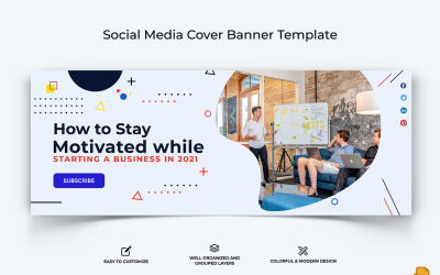 Design de Banner de Capa do Facebook para Empresas de Startups-020