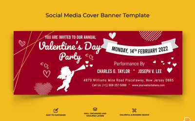 Valentinstag Facebook Cover Banner Design-009