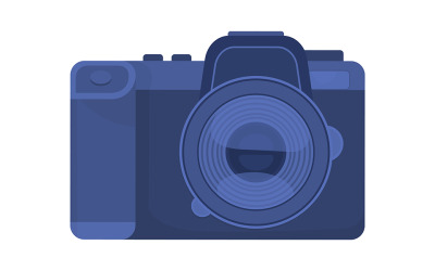 Camera semi-egale kleur vector-object