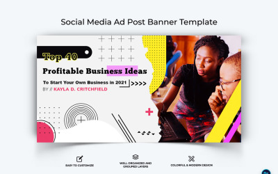 Business Service Facebook Ad Banner Design Template-16