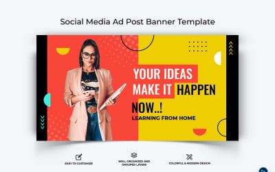 İşletme Hizmeti Facebook Reklam Banner Tasarım Şablonu-27