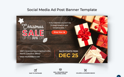 Christmas Sale Offer Facebook Ad Banner Design Template-01