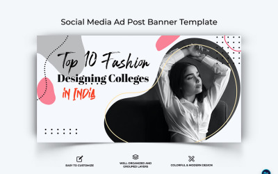 Modelo de Design de Banner de Anúncios do Facebook de Moda-25
