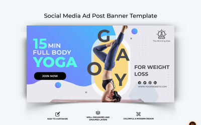 Yoga and Meditation Facebook Ad Banner Design-21