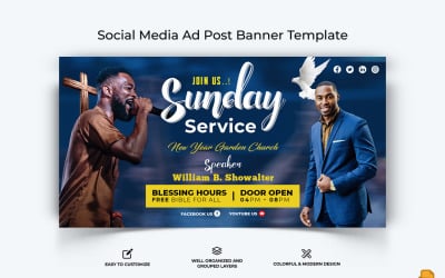Kilise Konuşma Facebook Reklam Banner Tasarımı-011