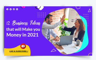 Business Service YouTube Thumbnail Design Template-43