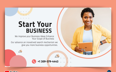 Business Service YouTube Thumbnail Design Template-57