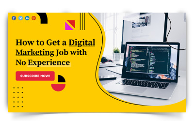 Dijital Pazarlama YouTube Küçük Resim Tasarım Şablonu-15