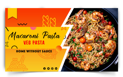 Food and Restaurant YouTube Thumbnail Design Template-07