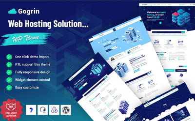 Gogrin - тема WordPress для хостинг-рішень