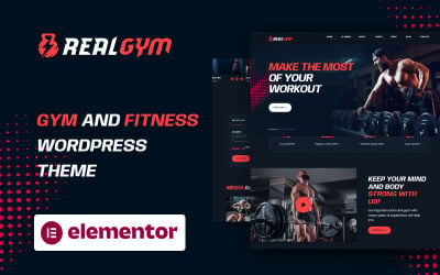 RealGym - WordPress-thema voor fitness en sportschool