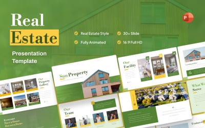 Sun Property Real Estate PowerPoint Presentation Template