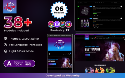 Vape Mega Electronic Hooka Tobacco Cigar Super Prestashop 1.7 магазин