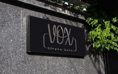 Lettera Mark VOX 3 Lettera logo Design-Brand Identity