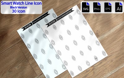 Sada ikon Smart Watch Line