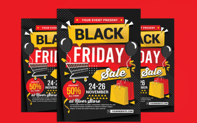 Black Friday Sale Flyer Template vol 1
