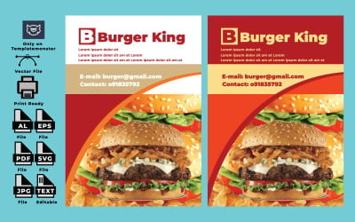 Burger King Flyer Corporate Identity Mall