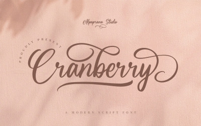 Cranberry - Modern Script Font