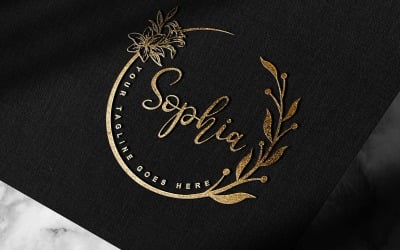 Diseño de logotipo de Sophia de firma o fotografía manuscrita moderna-Identidad de marca