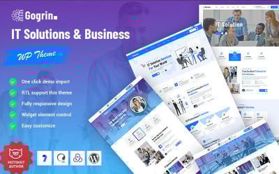 Gogrin - Тема WordPress для ИТ-решений и бизнес-услуг