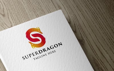 Logotipo de la letra S del Super Dragón