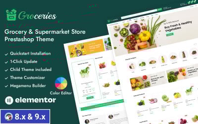 Épicerie - Thème réactif Prestashop pour épicerie et supermarché polyvalent
