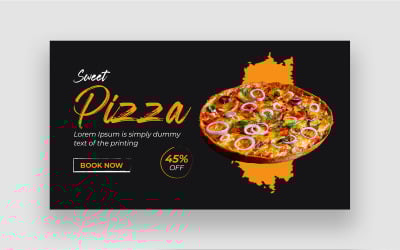 美味的披萨食物缩略图