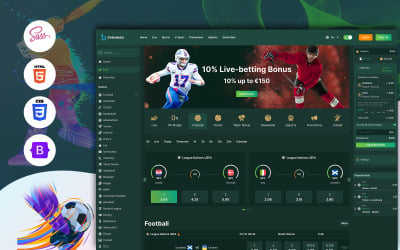 Onlinebets – HTML-шаблон веб-сайту для ставок на спорт в Інтернеті