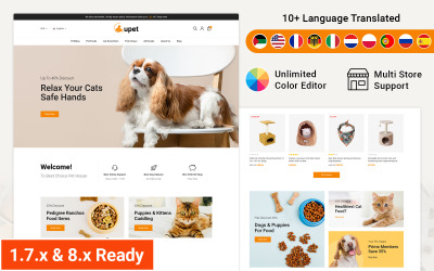 Pet Care och Pet Shop Prestashop Responsive Theme