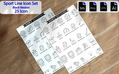 Premium-Sport-Line-Icon-Set